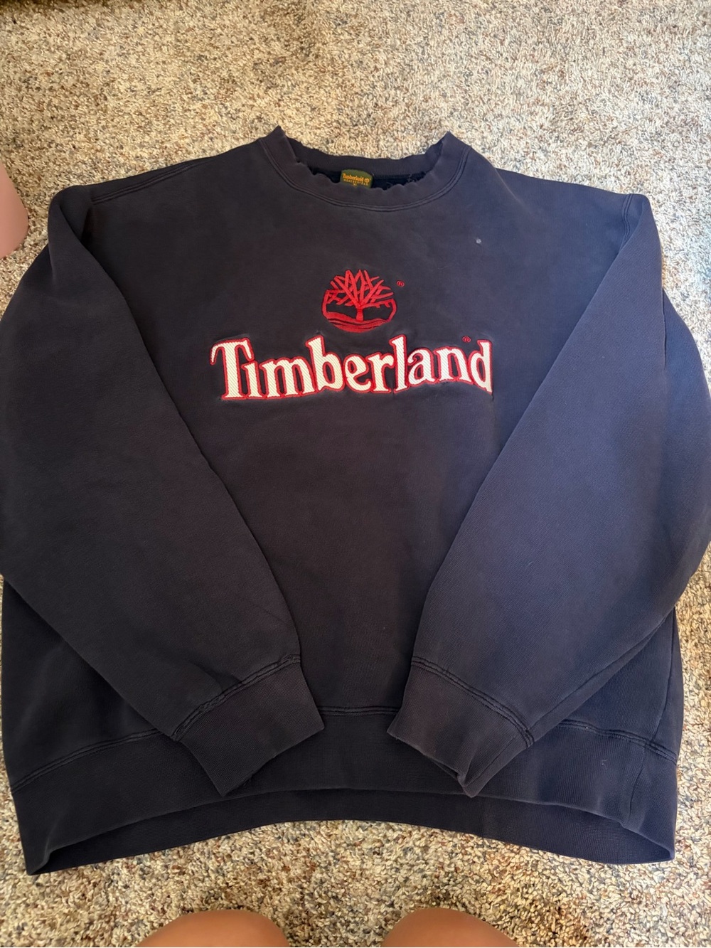 Timberland women’s Navy Logo Crewneck Sweater